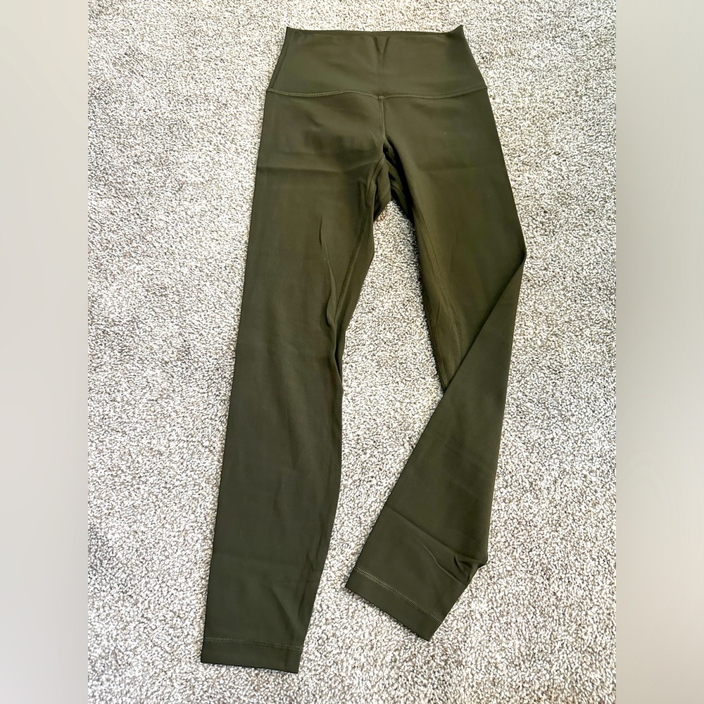 lululemon Align High-Rise Pant 25" in Dark Olive